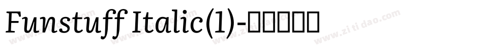 Funstuff Italic(1)字体转换